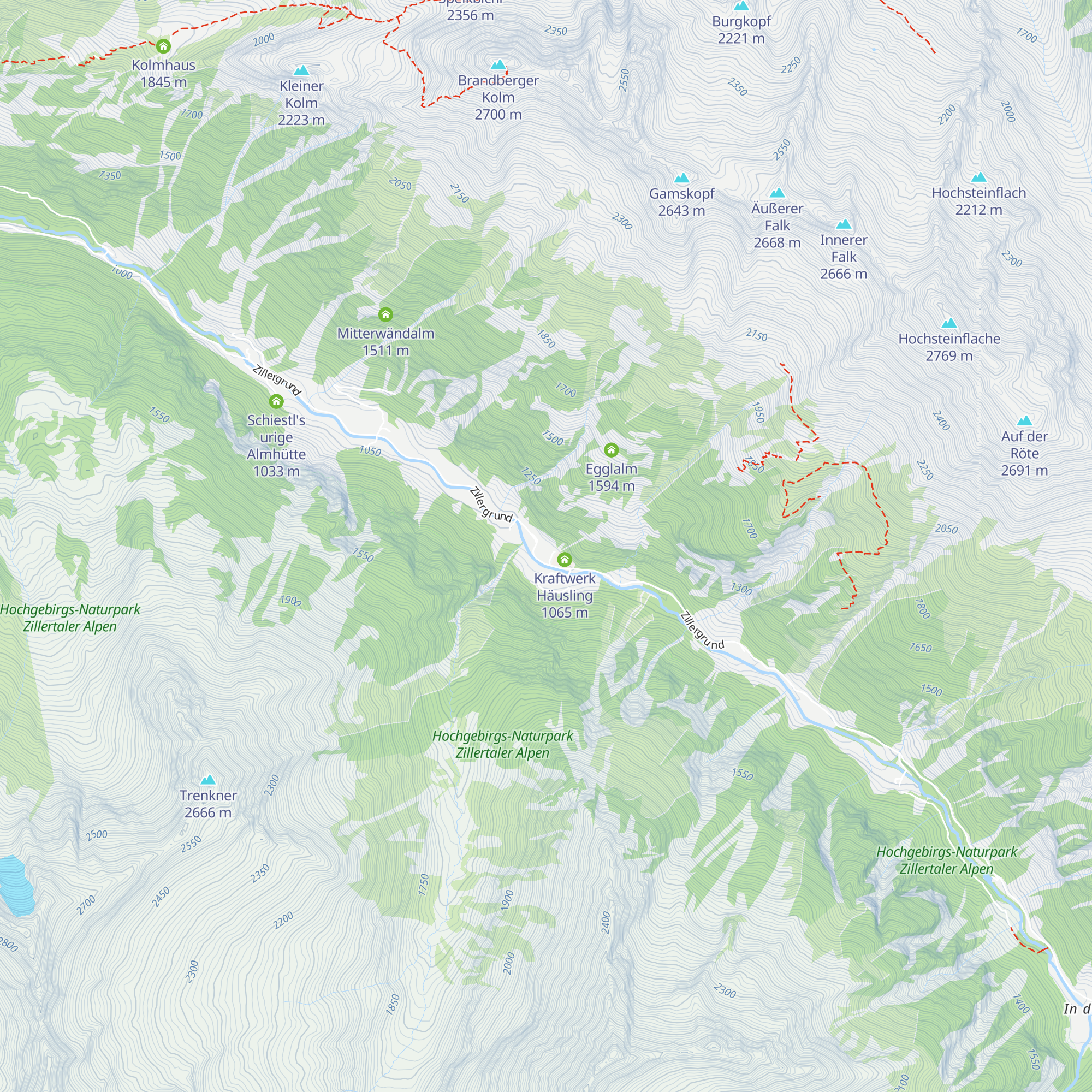 Almgasthof Häusling map
