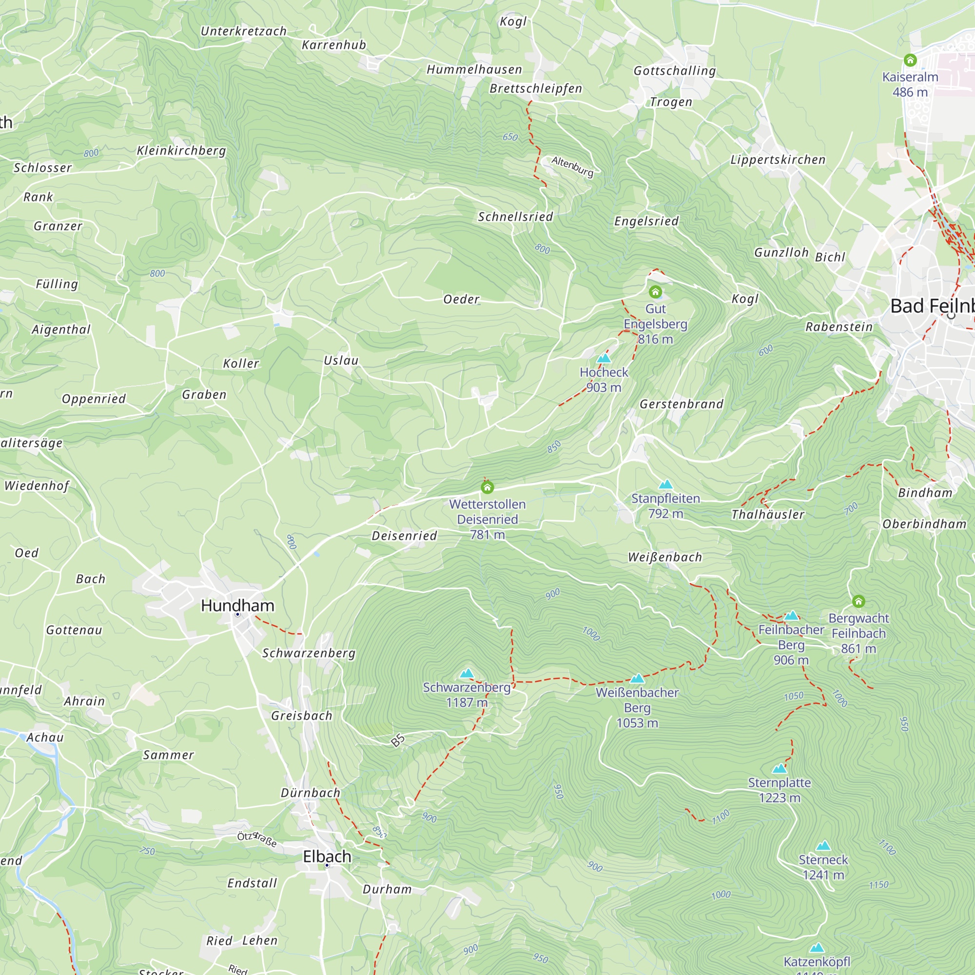 Wetterstollen Deisenried map