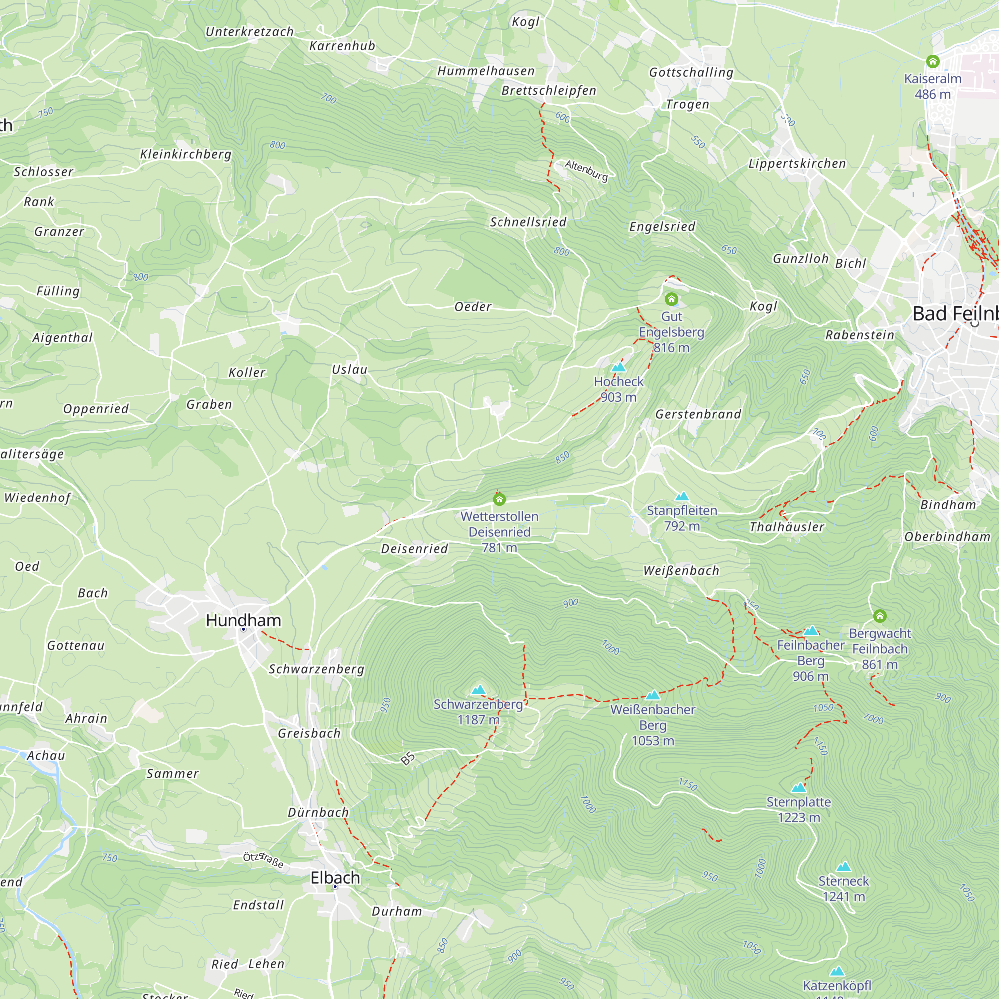 Wetterstollen Deisenried map