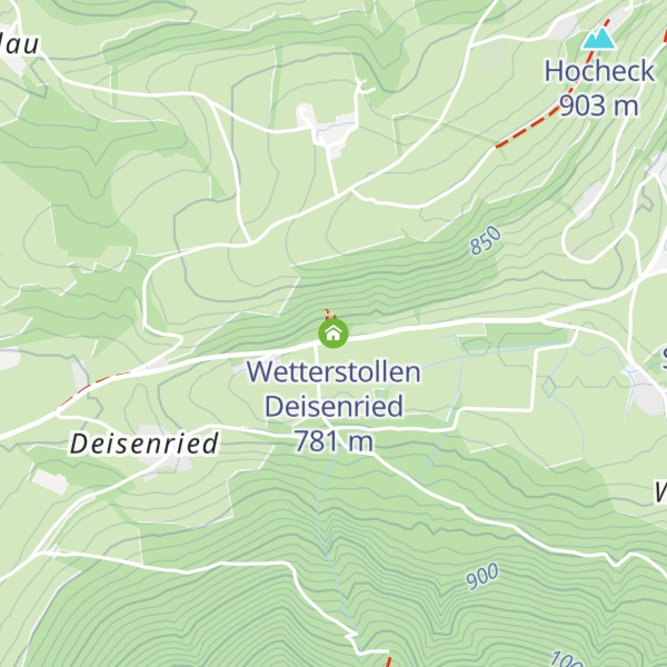Map of Wetterstollen Deisenried