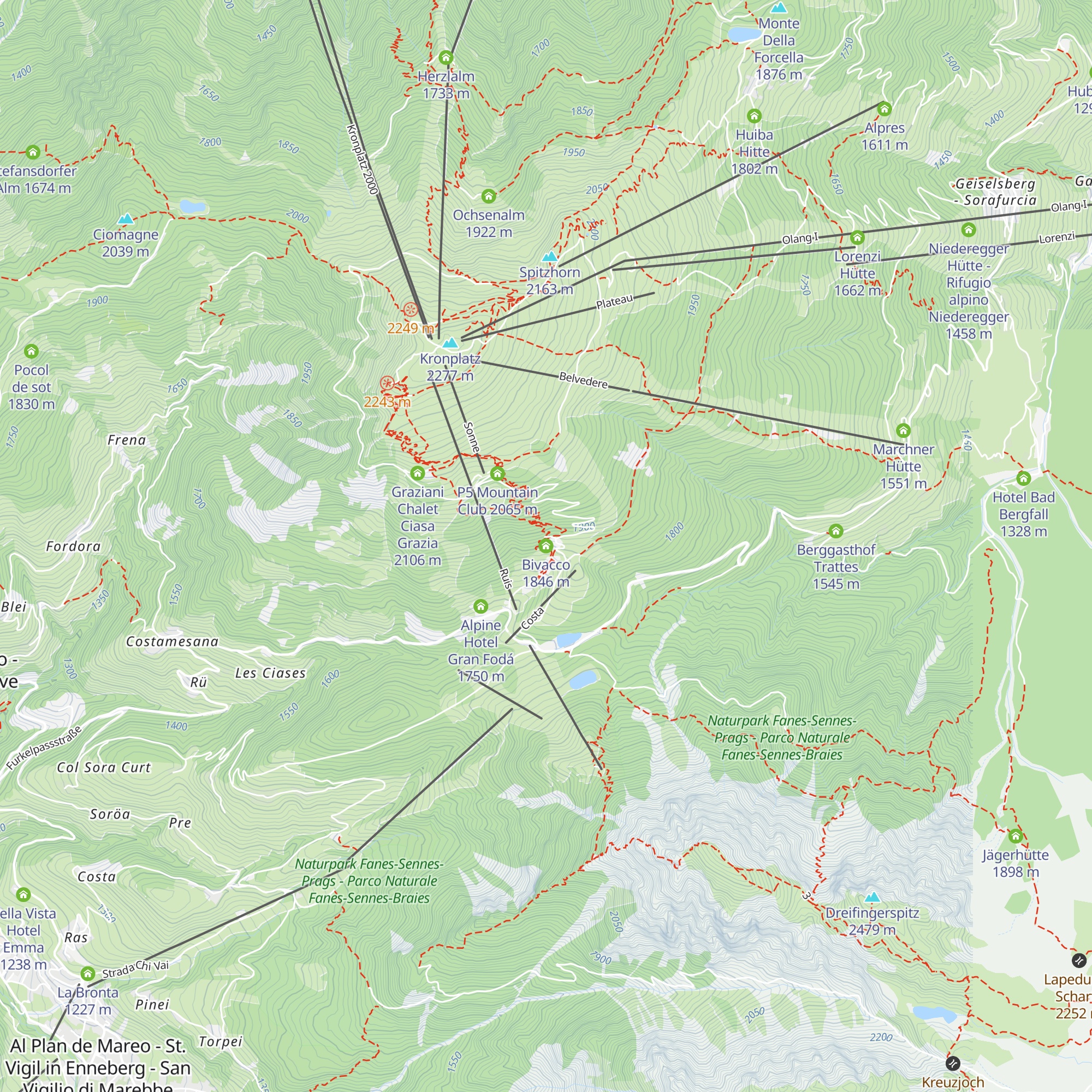 Bivacco map