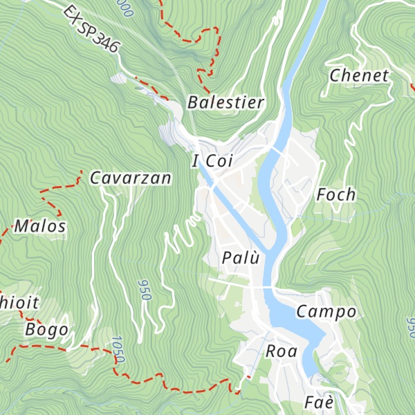 Map of ProLoco Cencenighe Afordino