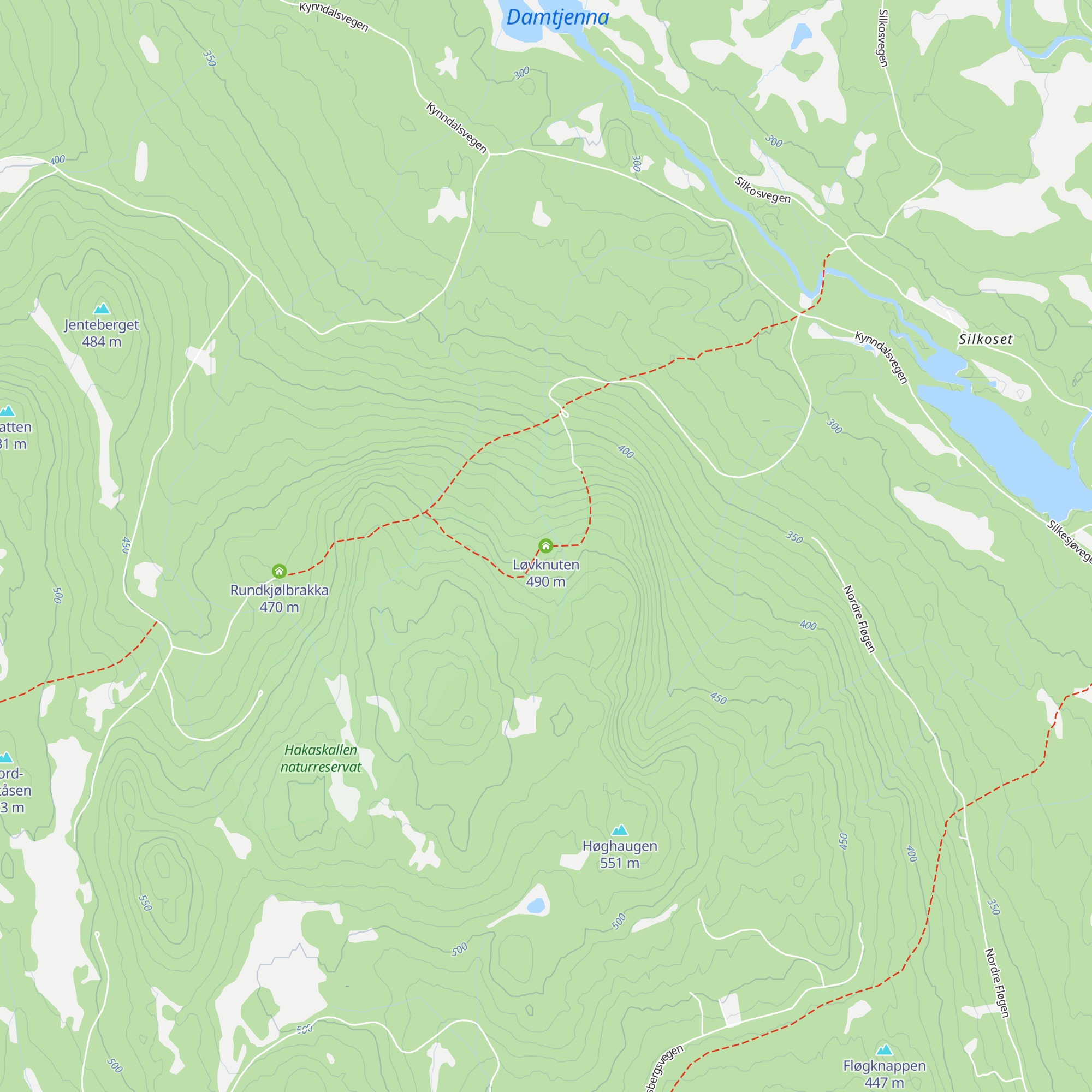 Løvknuten map