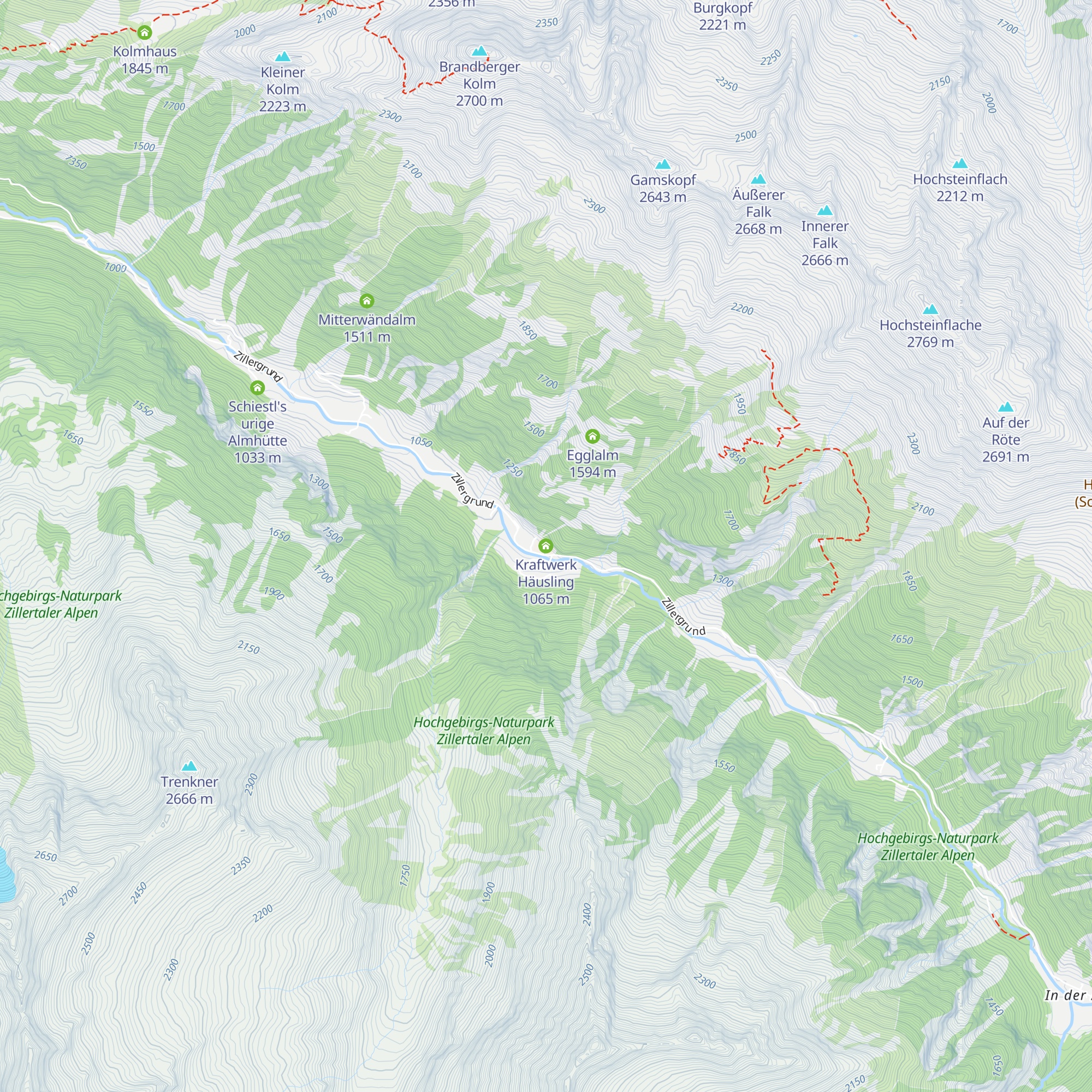 Kraftwerk Häusling map