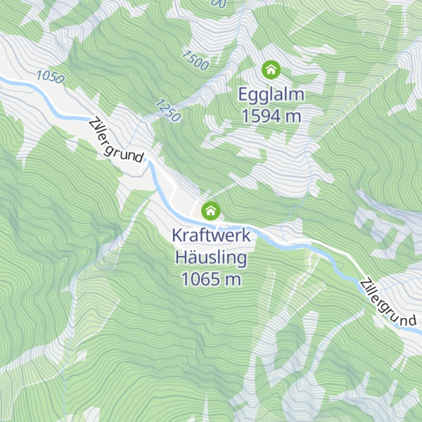 Map of Kraftwerk Häusling