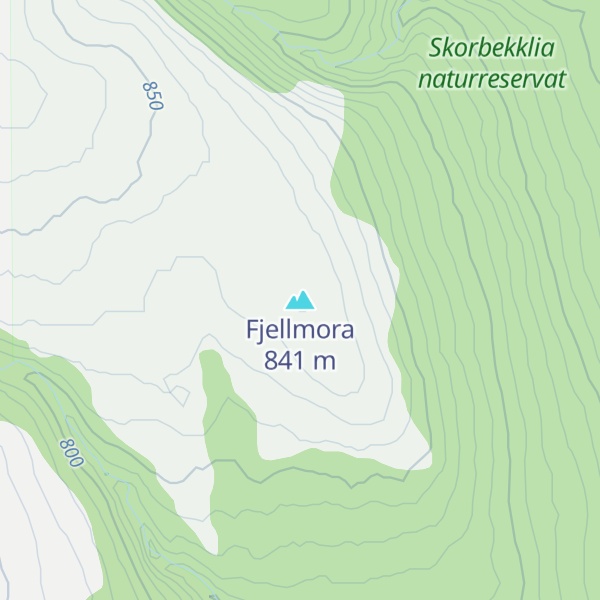 Map of Fjellmora