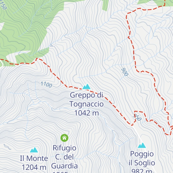 Map of Greppo di Tognaccio