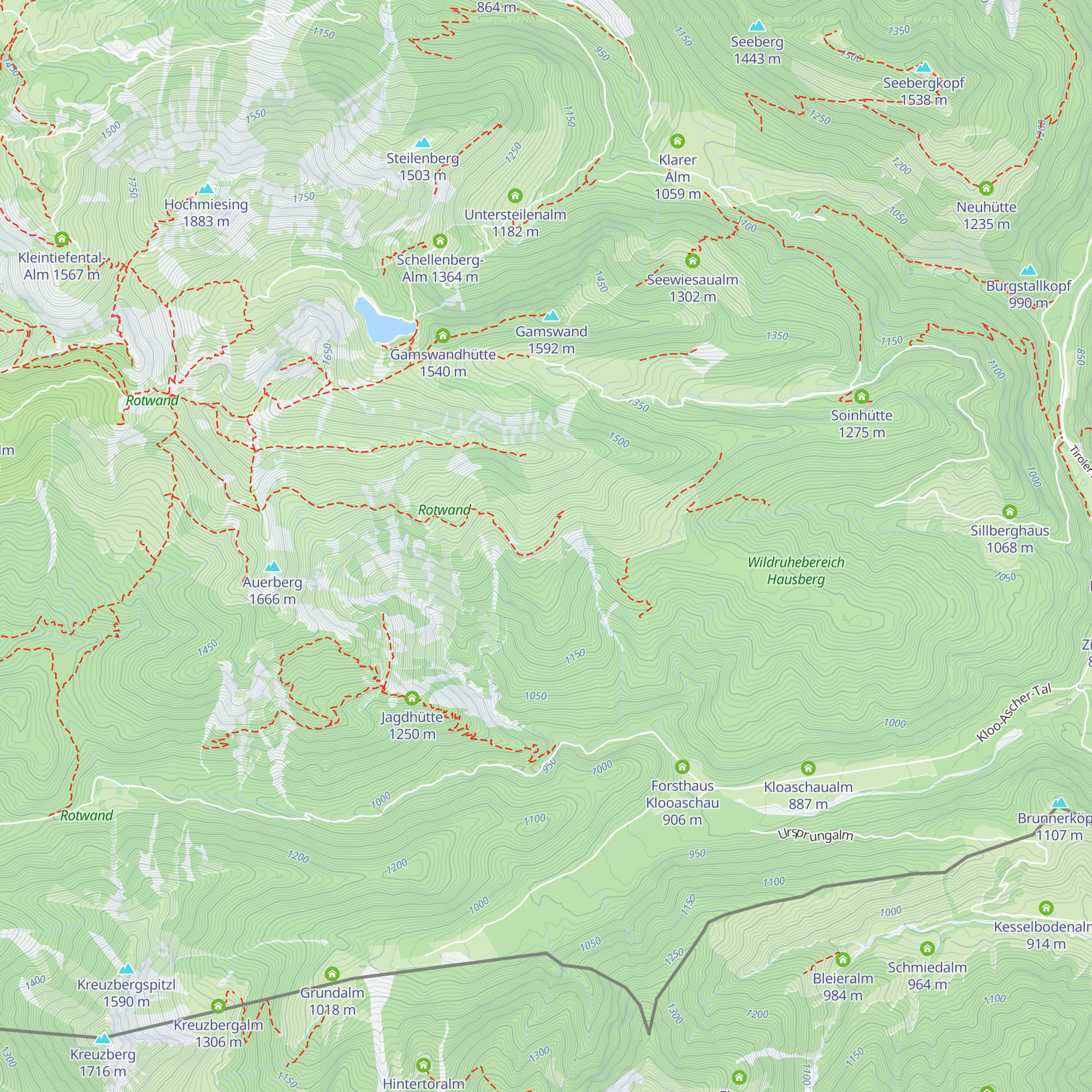 Sandbichler Alm map