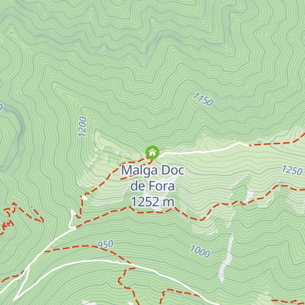 Map of Malga Doc de Fora