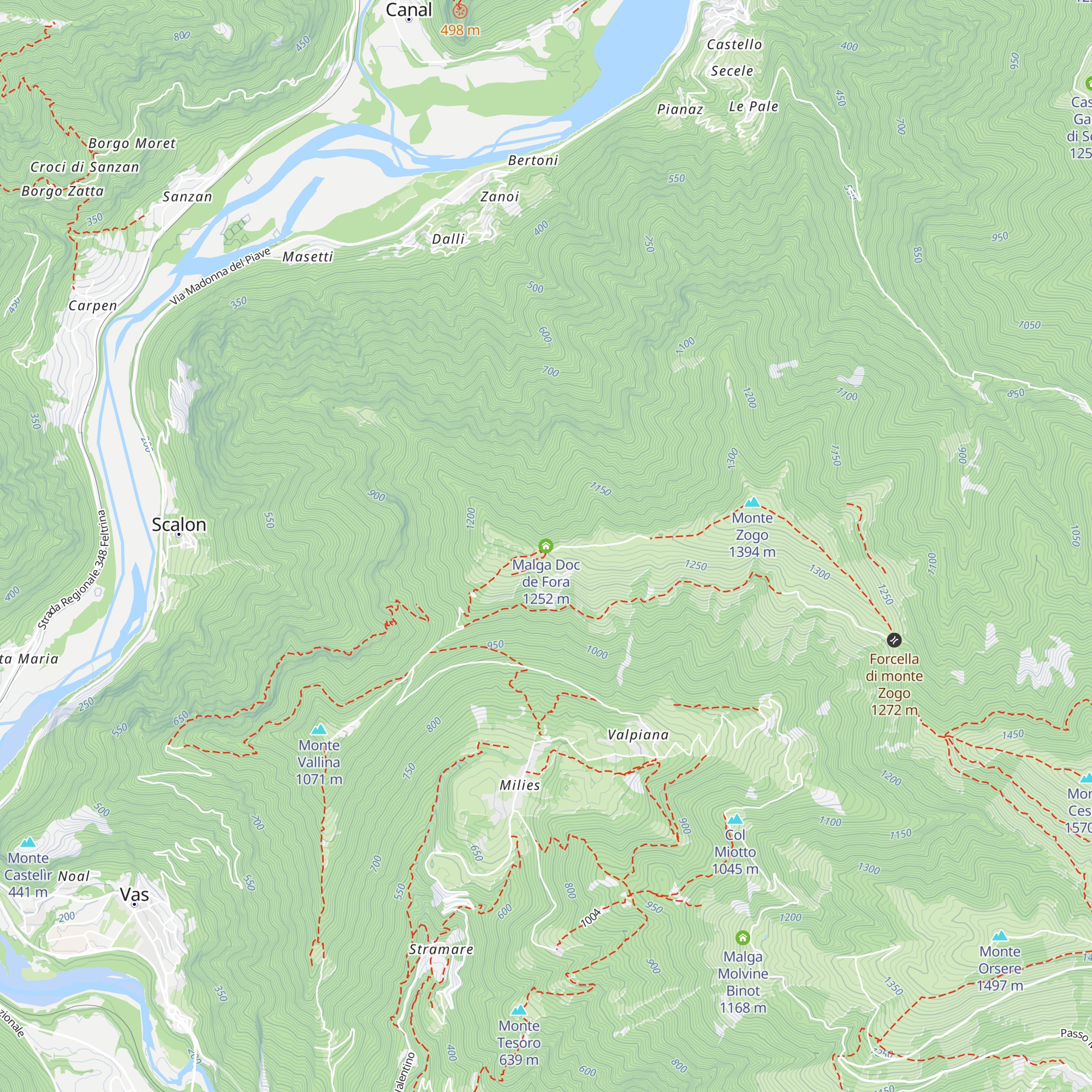 Malga Doc de Fora map