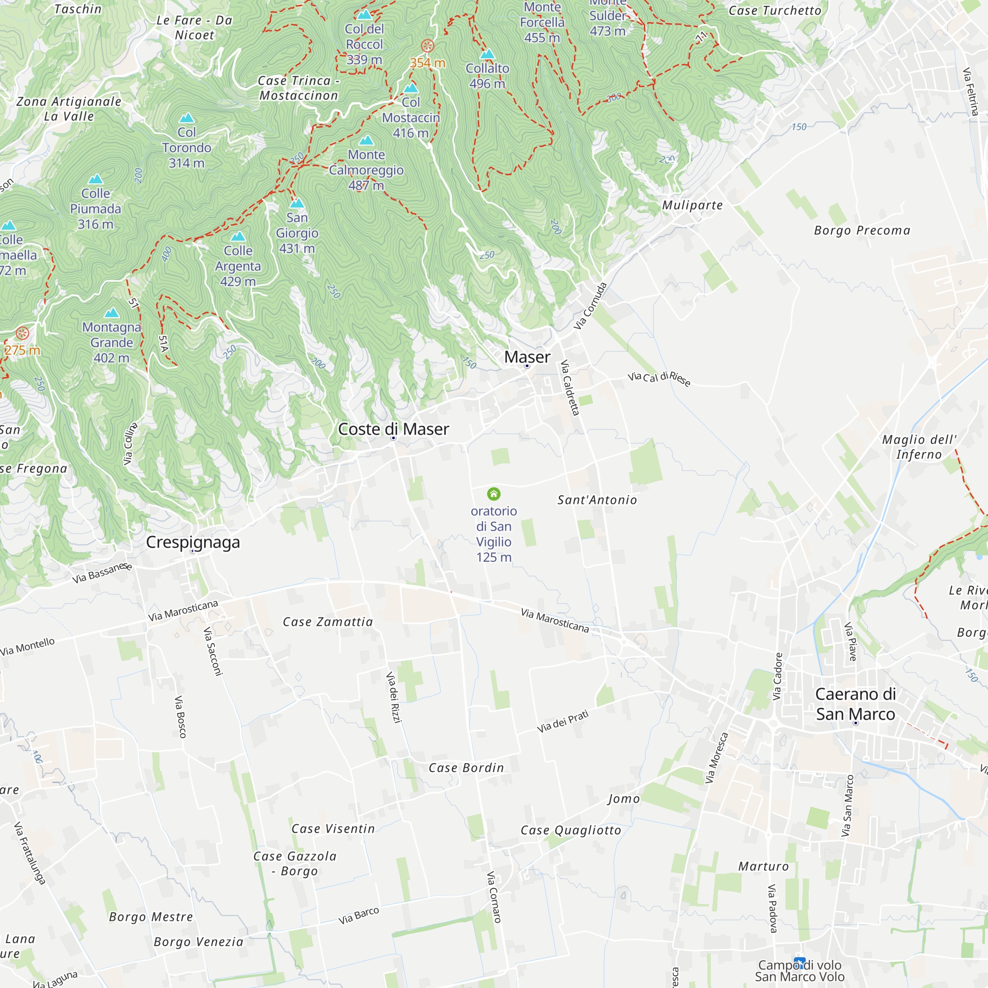 oratorio di San Vigilio map