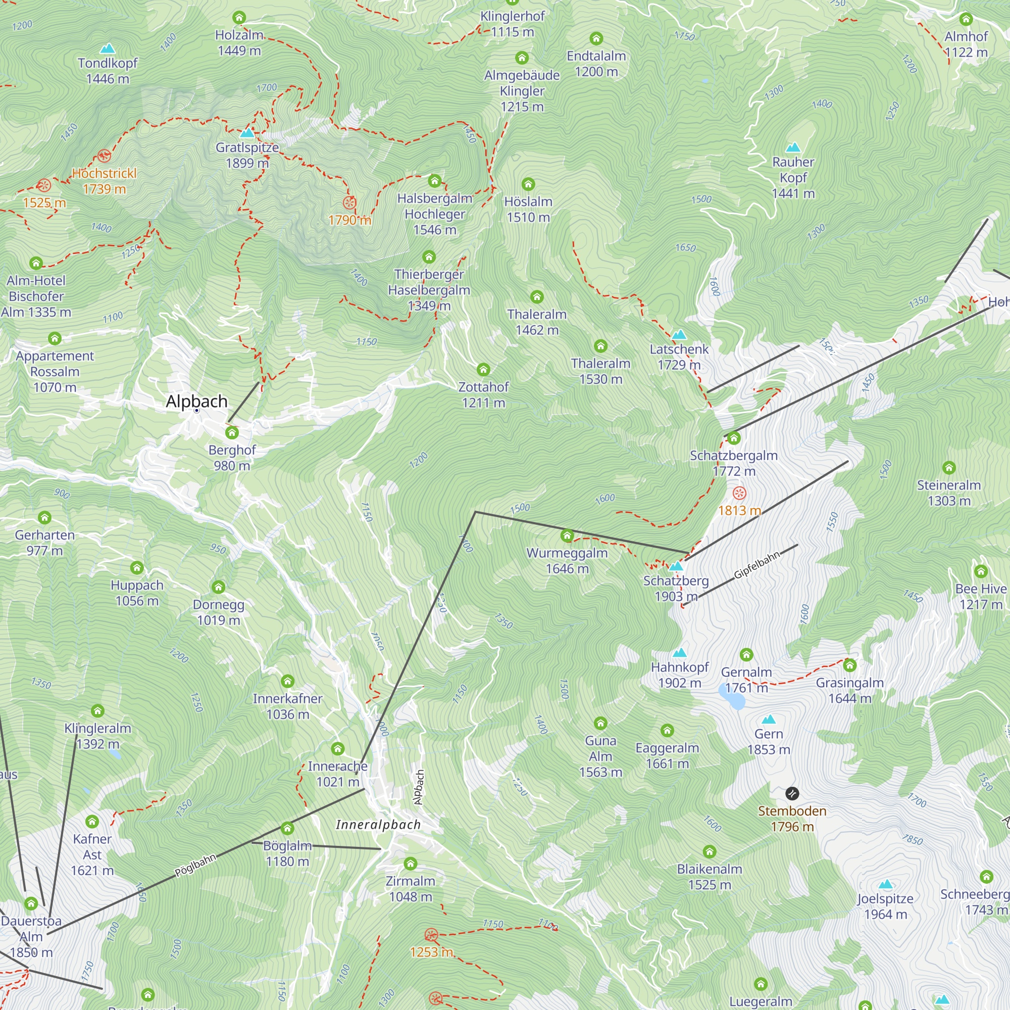 Pechalm map