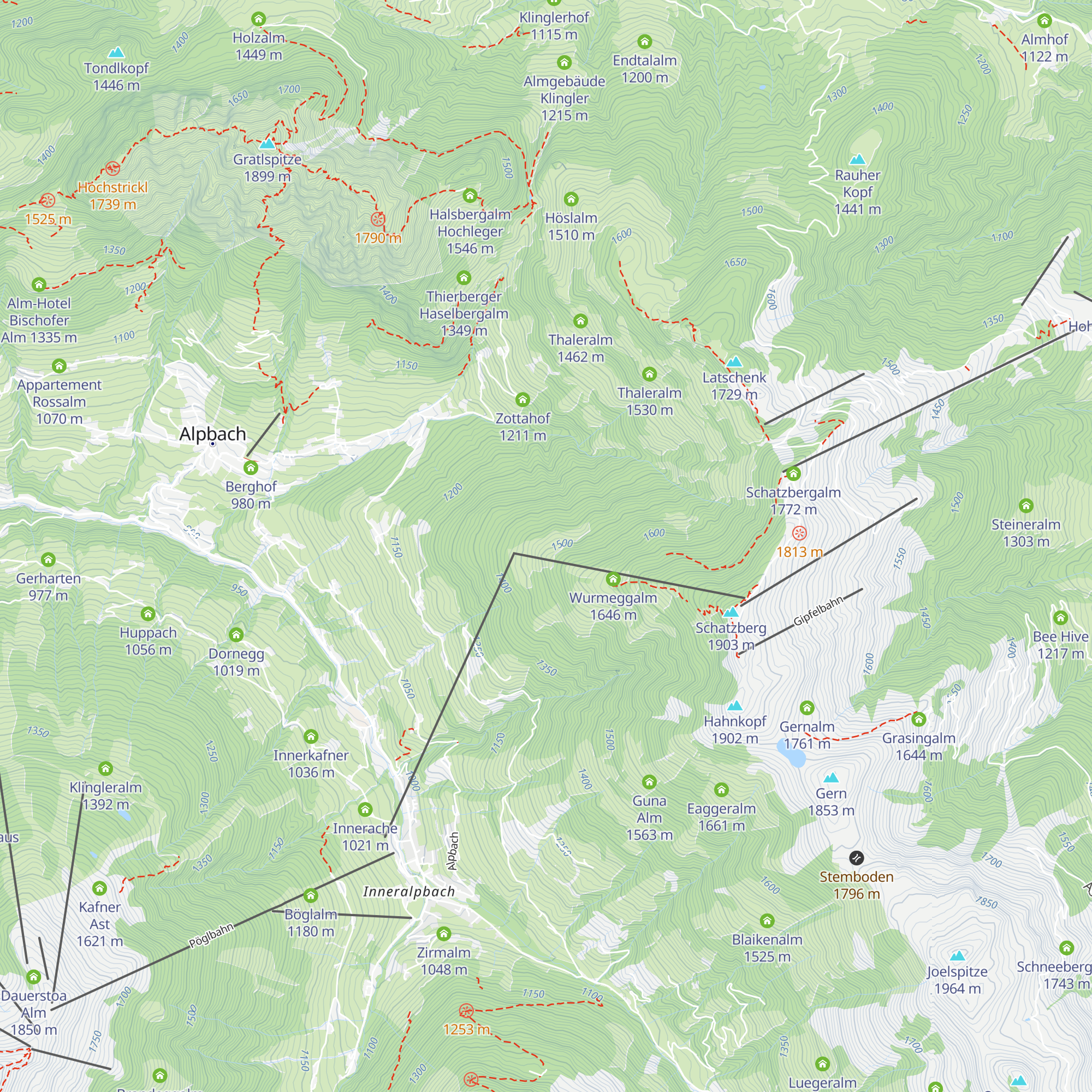 Pechalm map