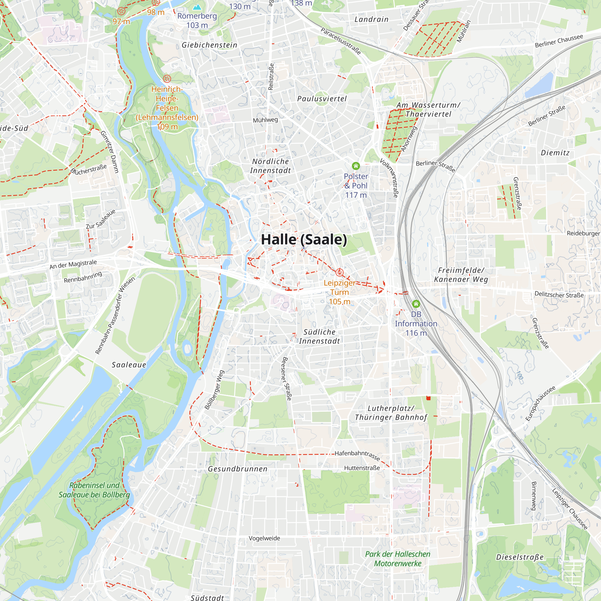 Informationszentrum der Franckeschen Stiftungen map