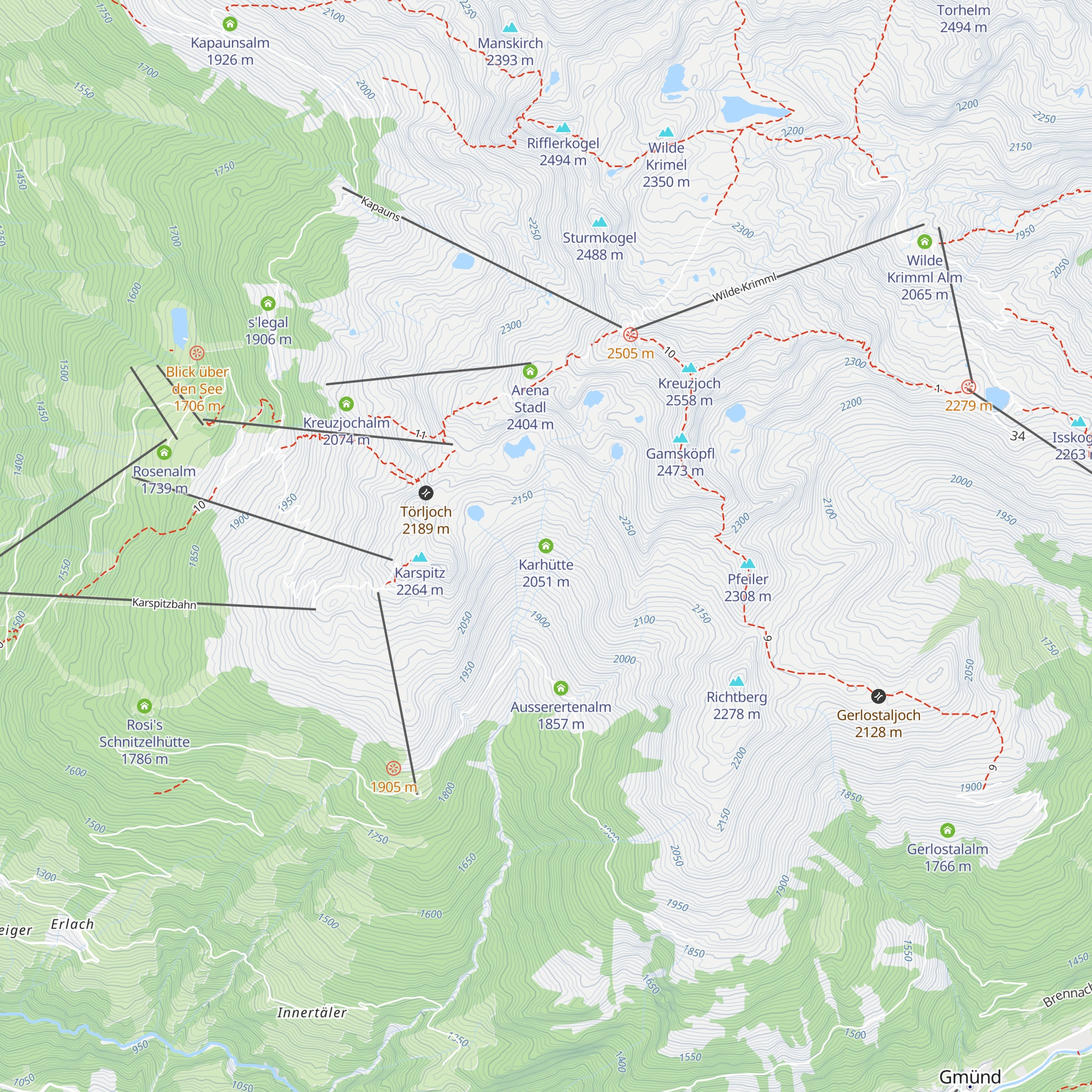 Karhütte map