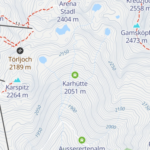 Map of Karhütte