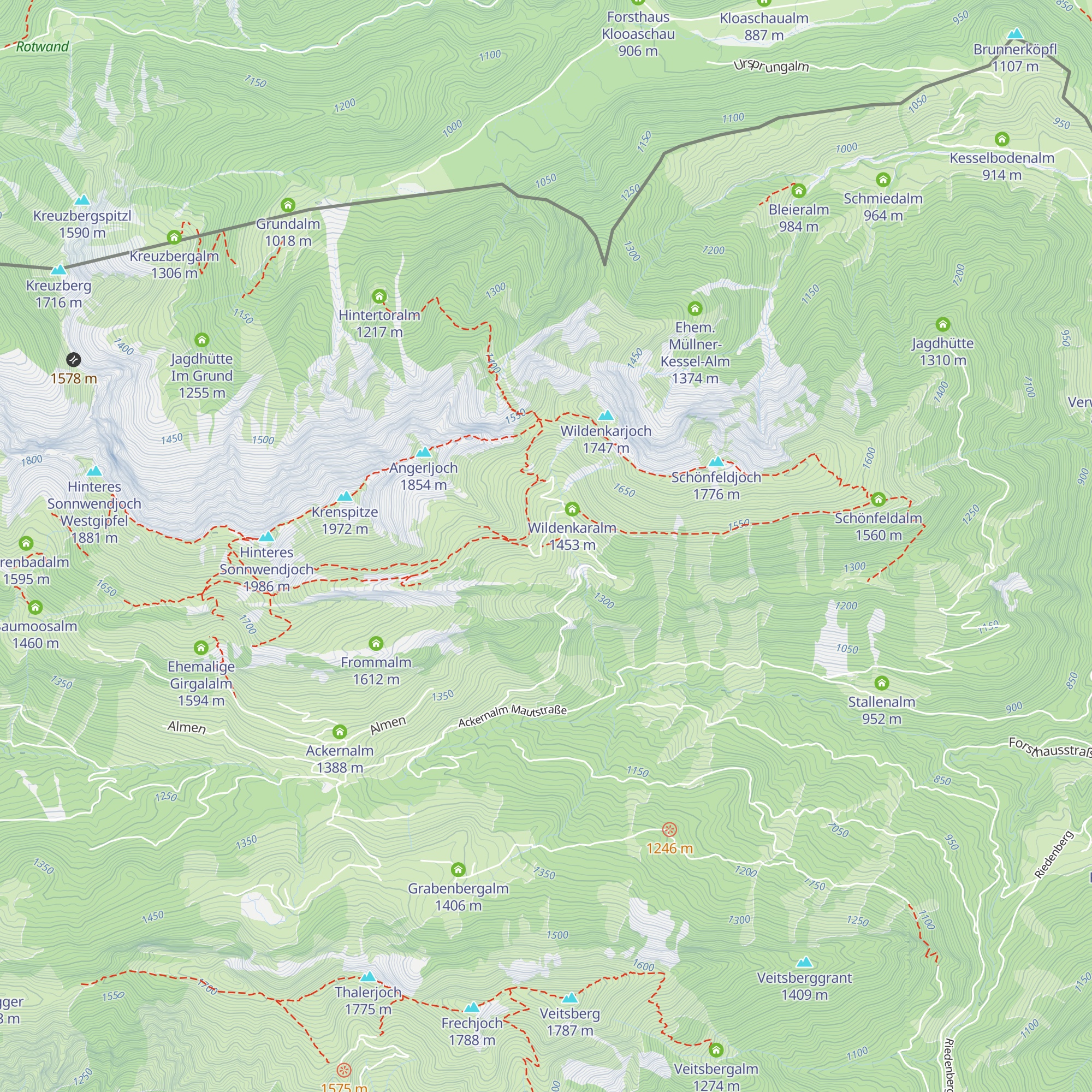 Wildenkaralm map