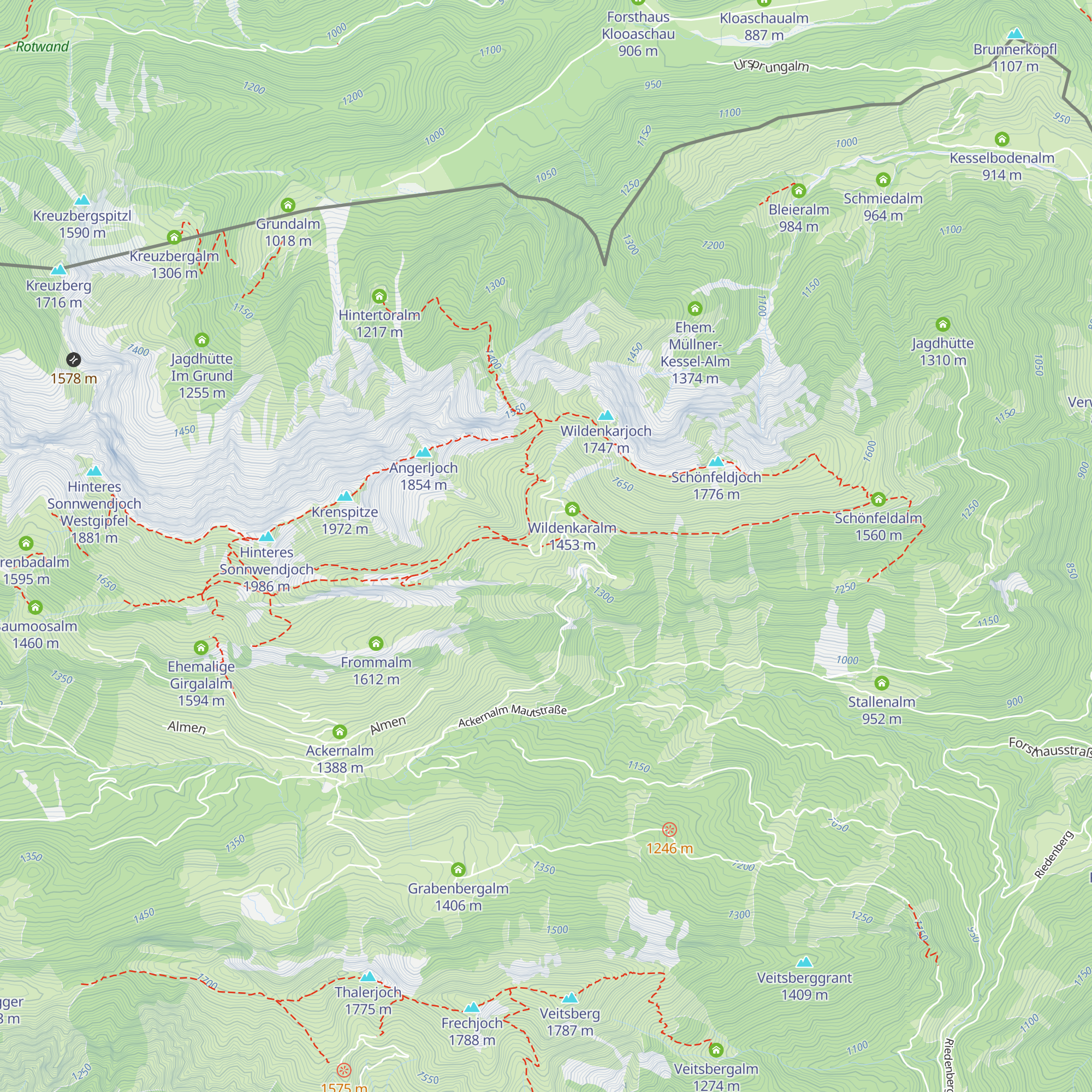 Wildenkaralm map
