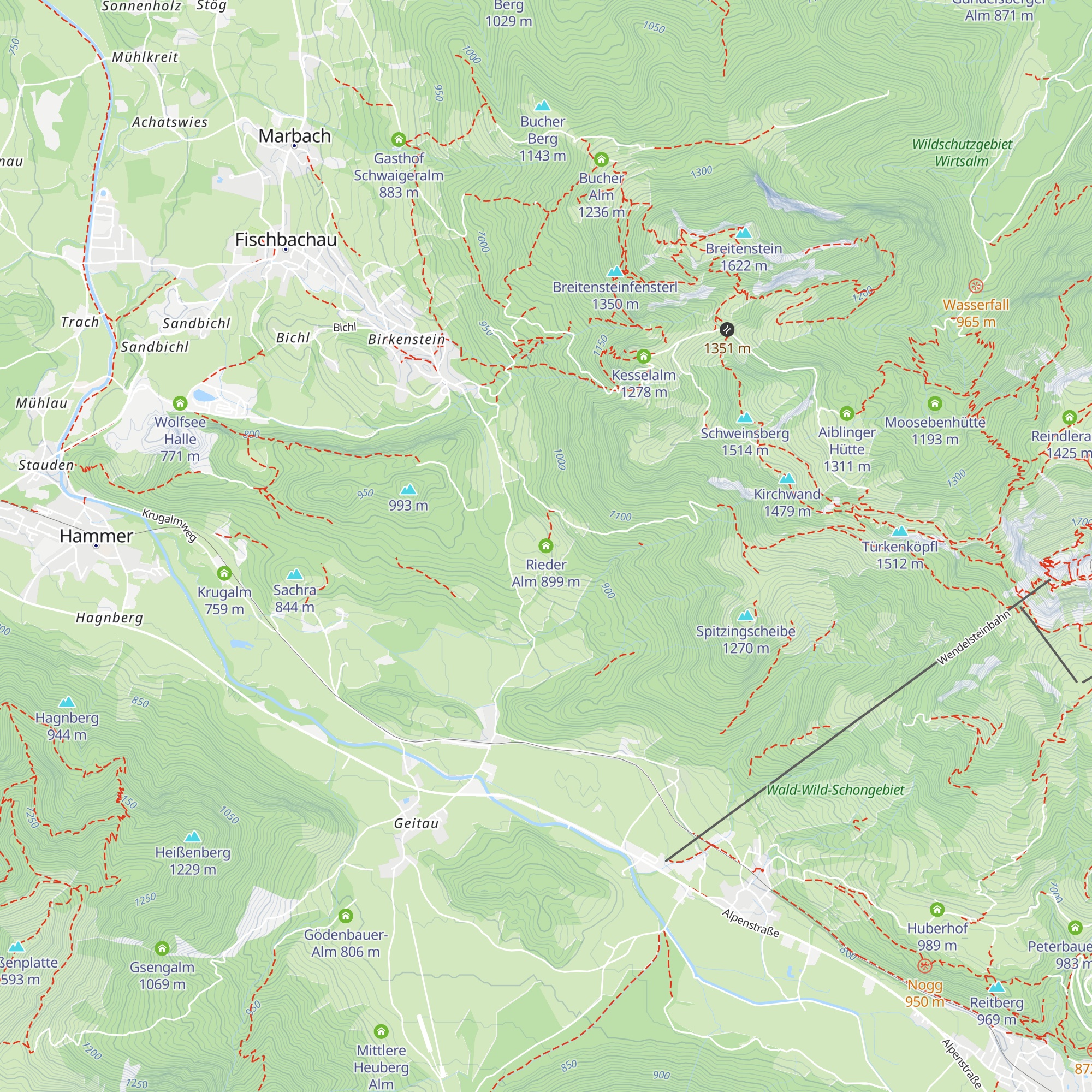 Rieder Alm map