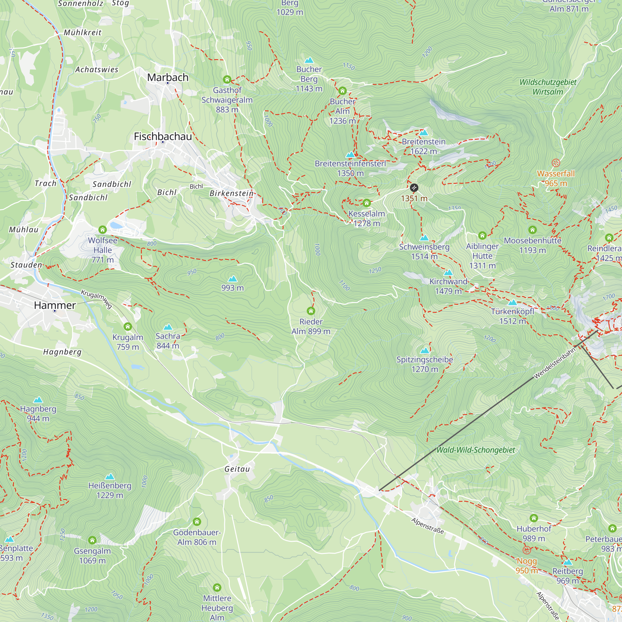 Rieder Alm map
