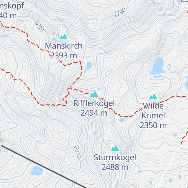 Map of Rifflerkogel