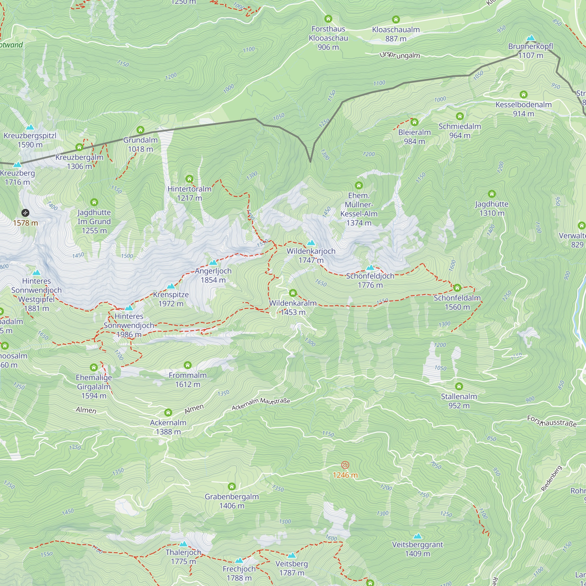 Wildenkaralm map