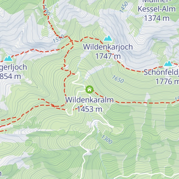 Map of Wildenkaralm