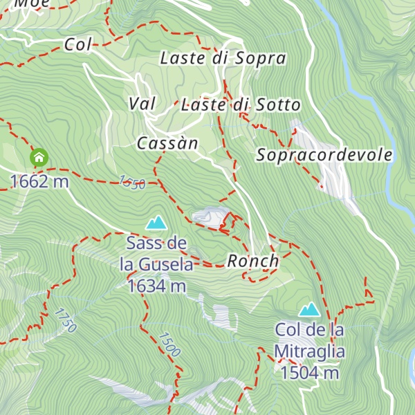 Map of Bivacco Pian delle Stelle