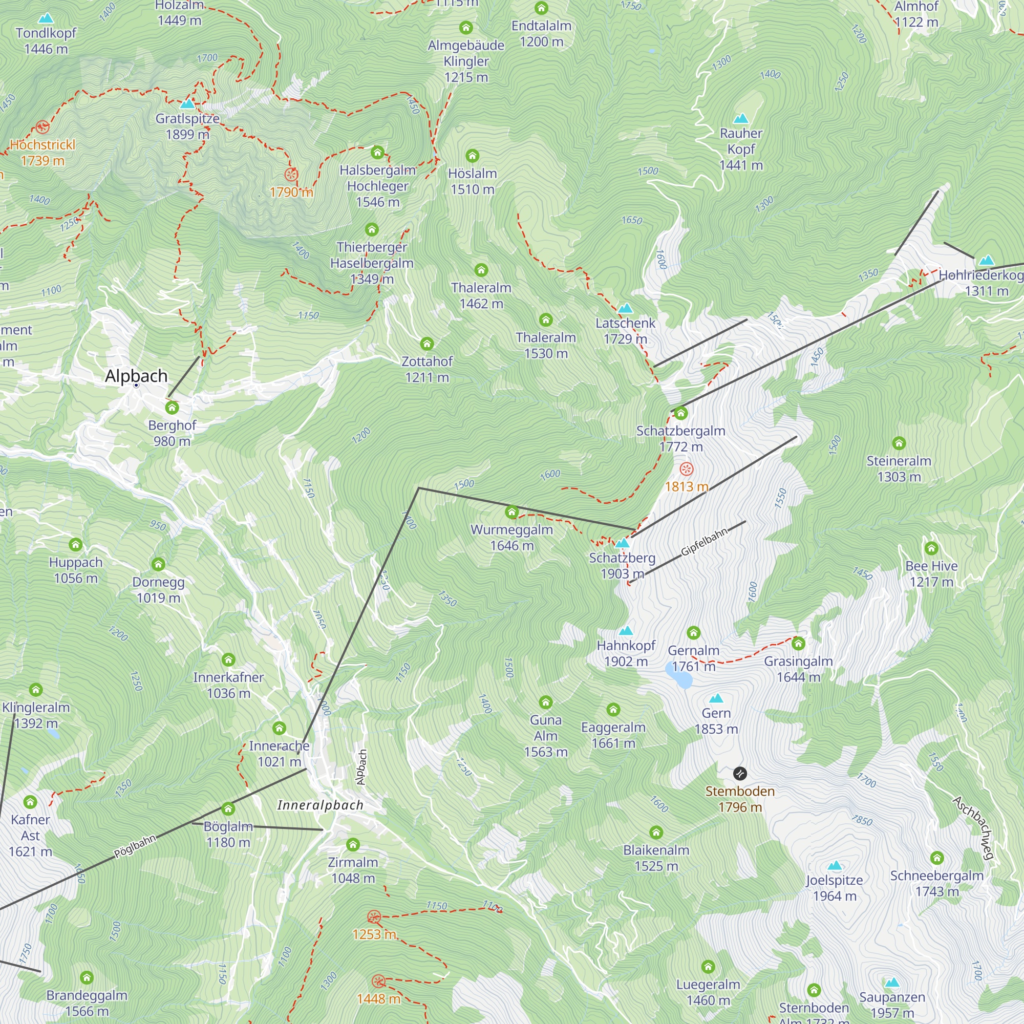 Wurmeggalm map
