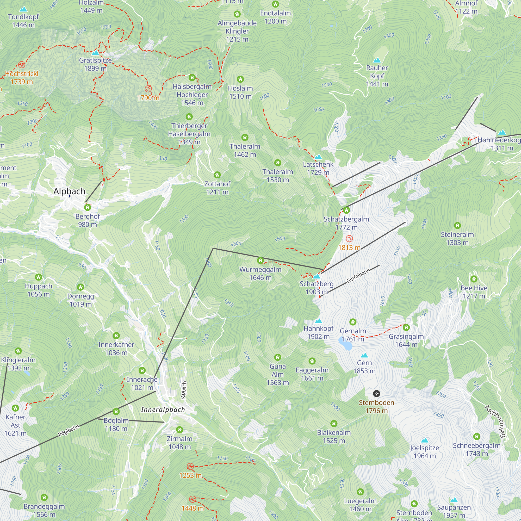 Wurmeggalm map