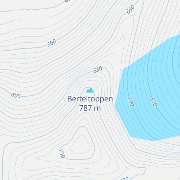 Map of Berteltoppen