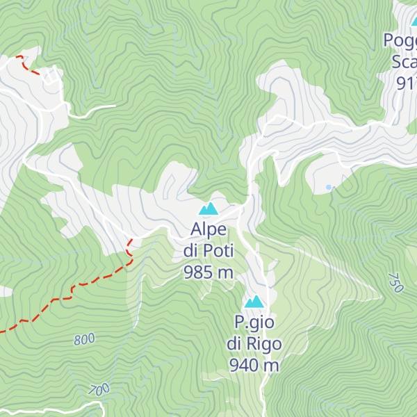 Map of Alpe di Poti
