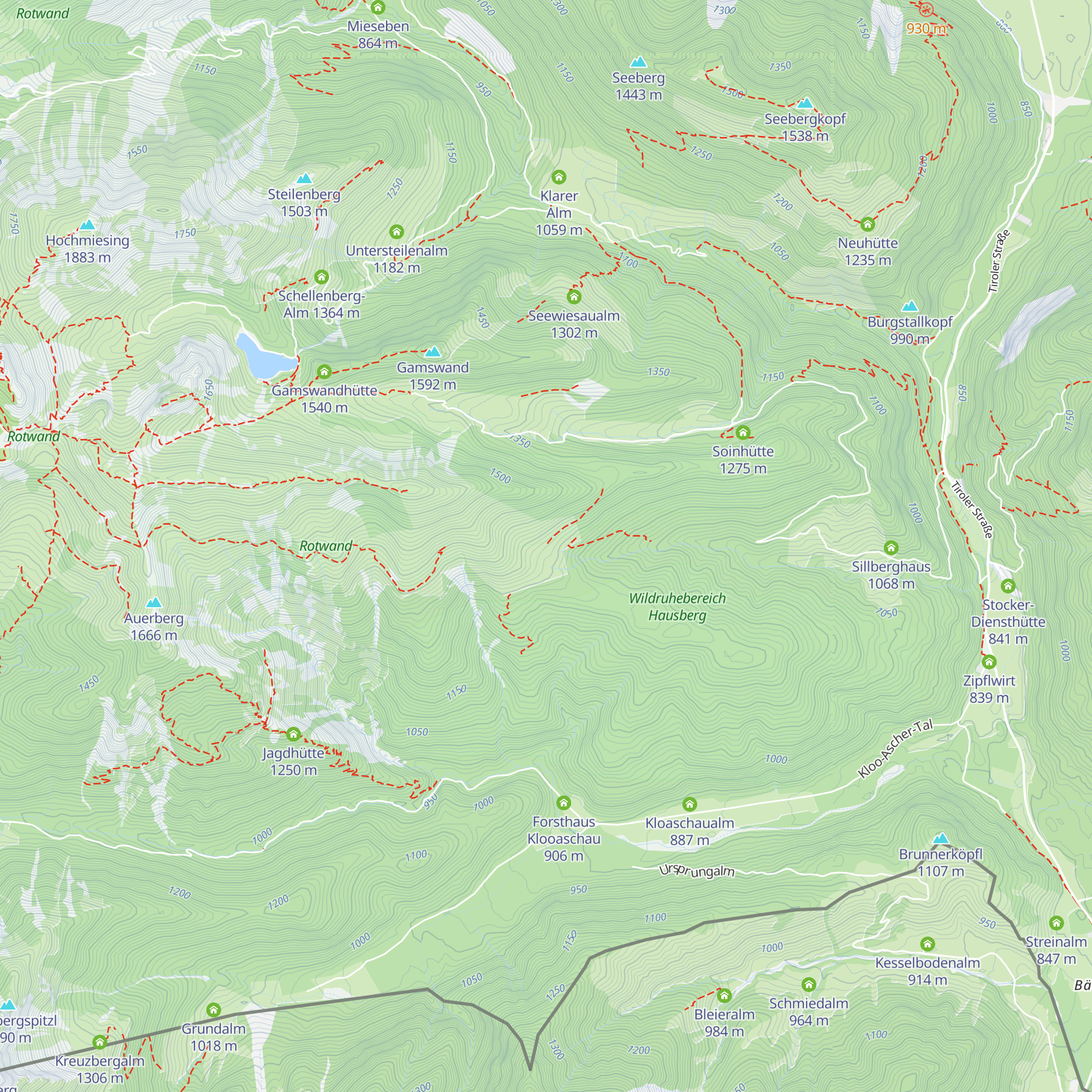 Wirthsalm map