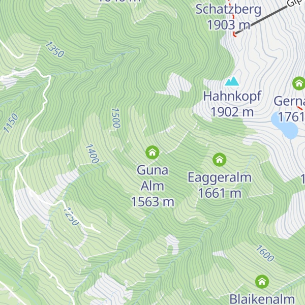 Map of Guna Alm