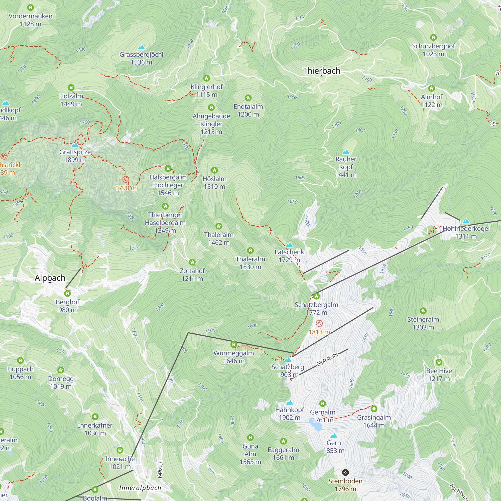 Thaleralm map