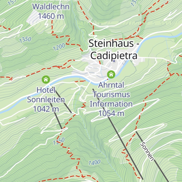 Map of Ski Haus Pub Steinhaus