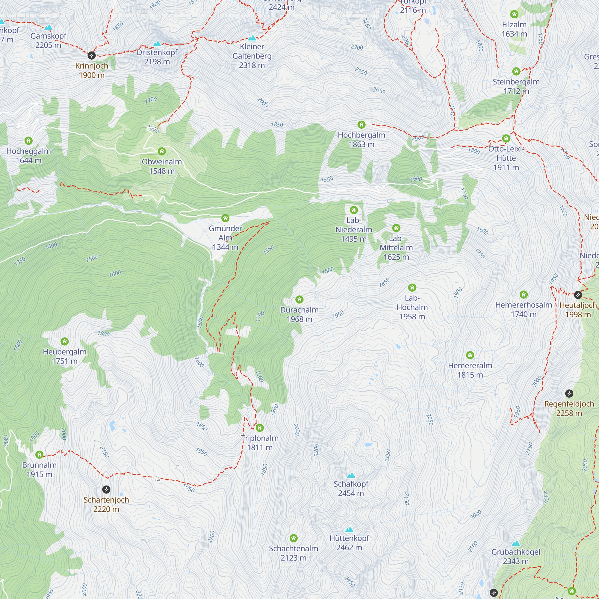 Durachalm map