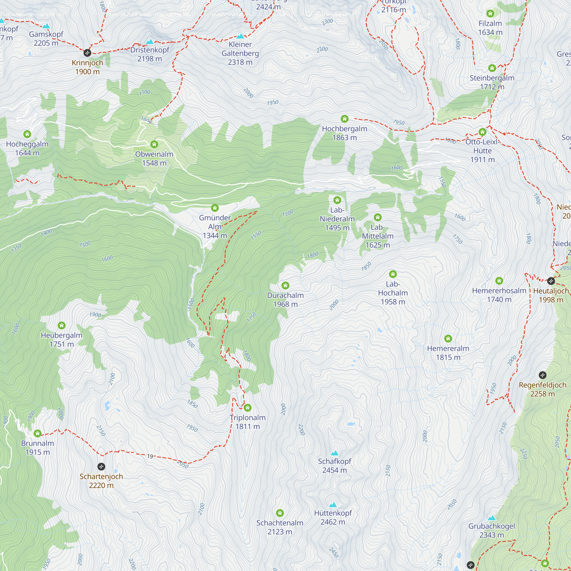 Durachalm map