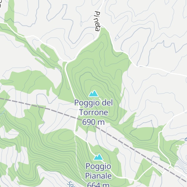 Map of Poggio del Torrone