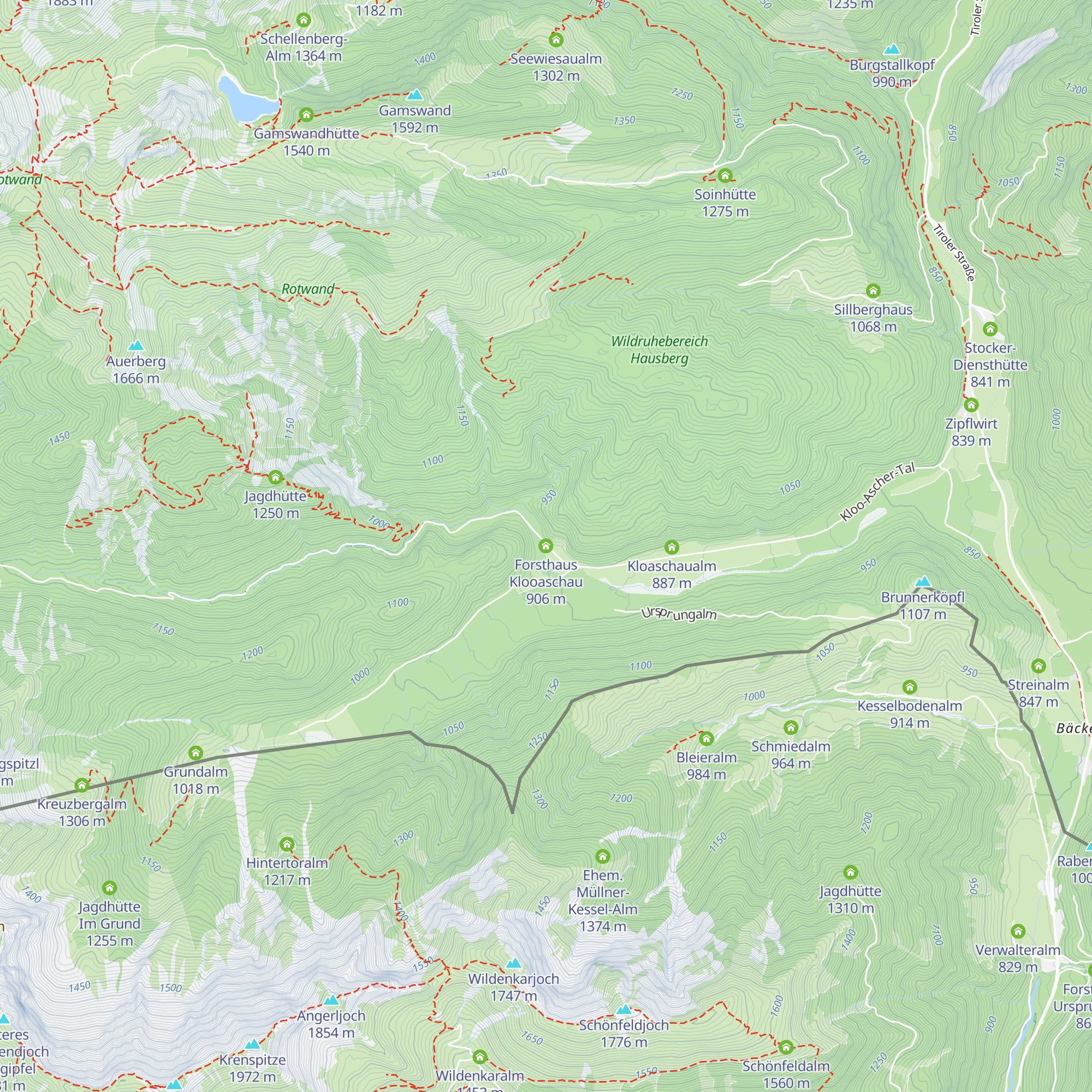Forsthaus Klooaschau map