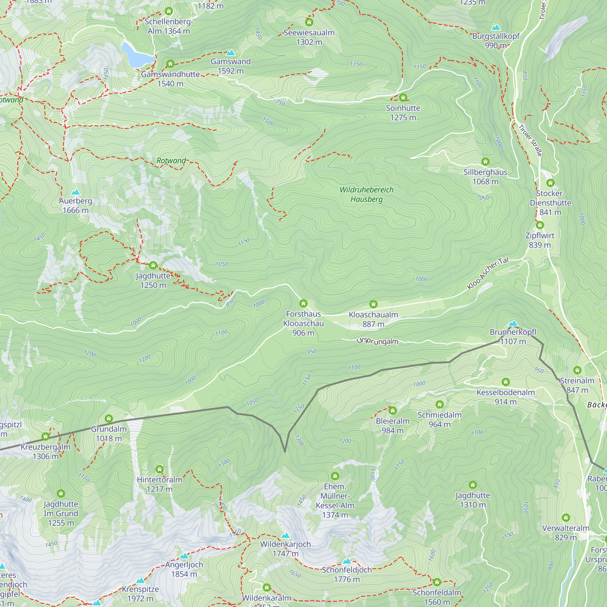 Forsthaus Klooaschau map