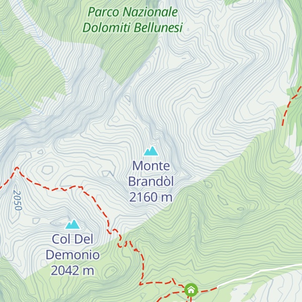 Map of Monte Brandòl