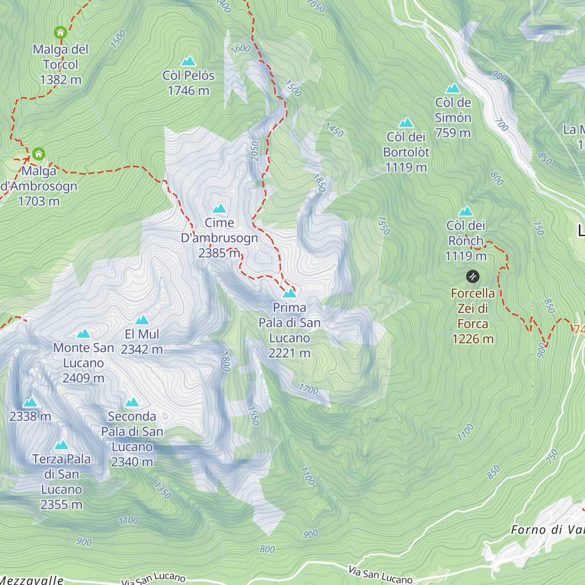 Margherita Bedin map