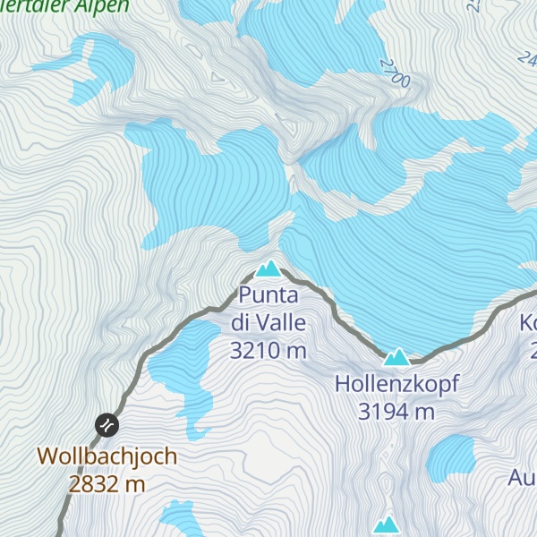 Map of Punta di Valle