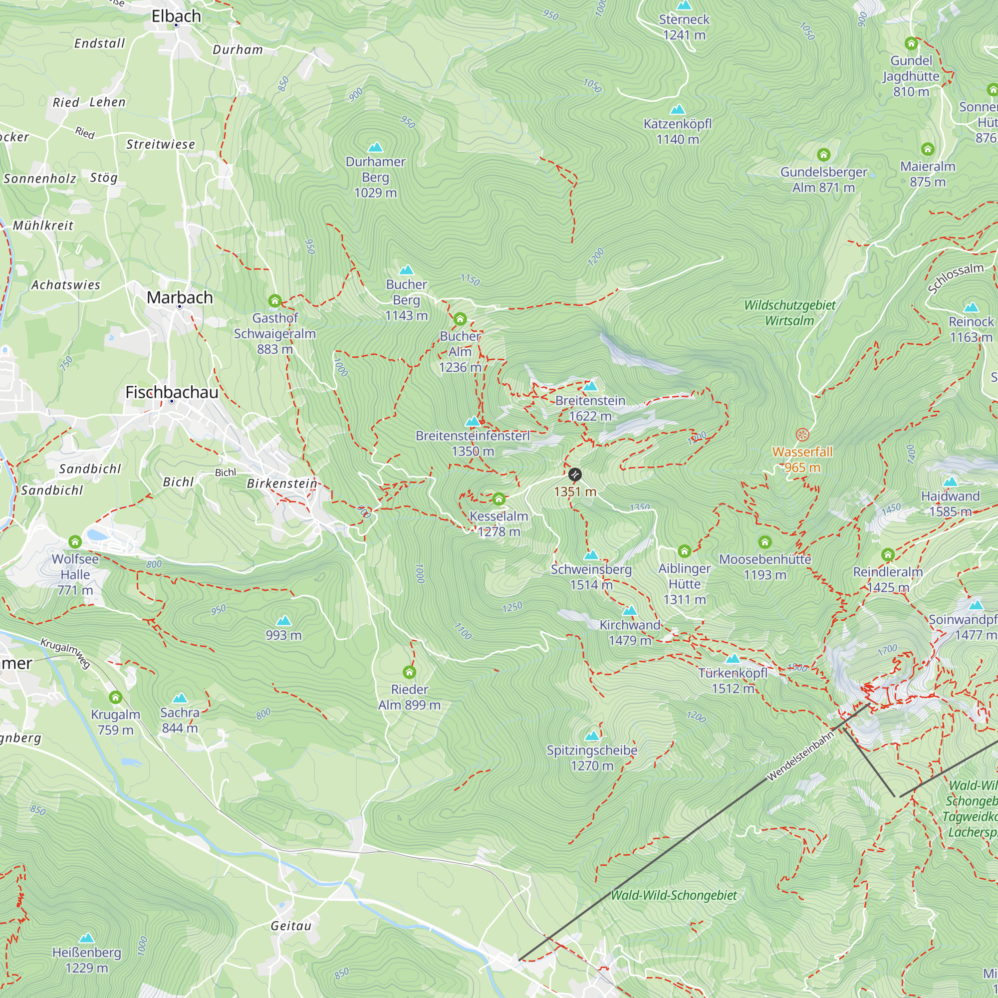 Kesselalm map