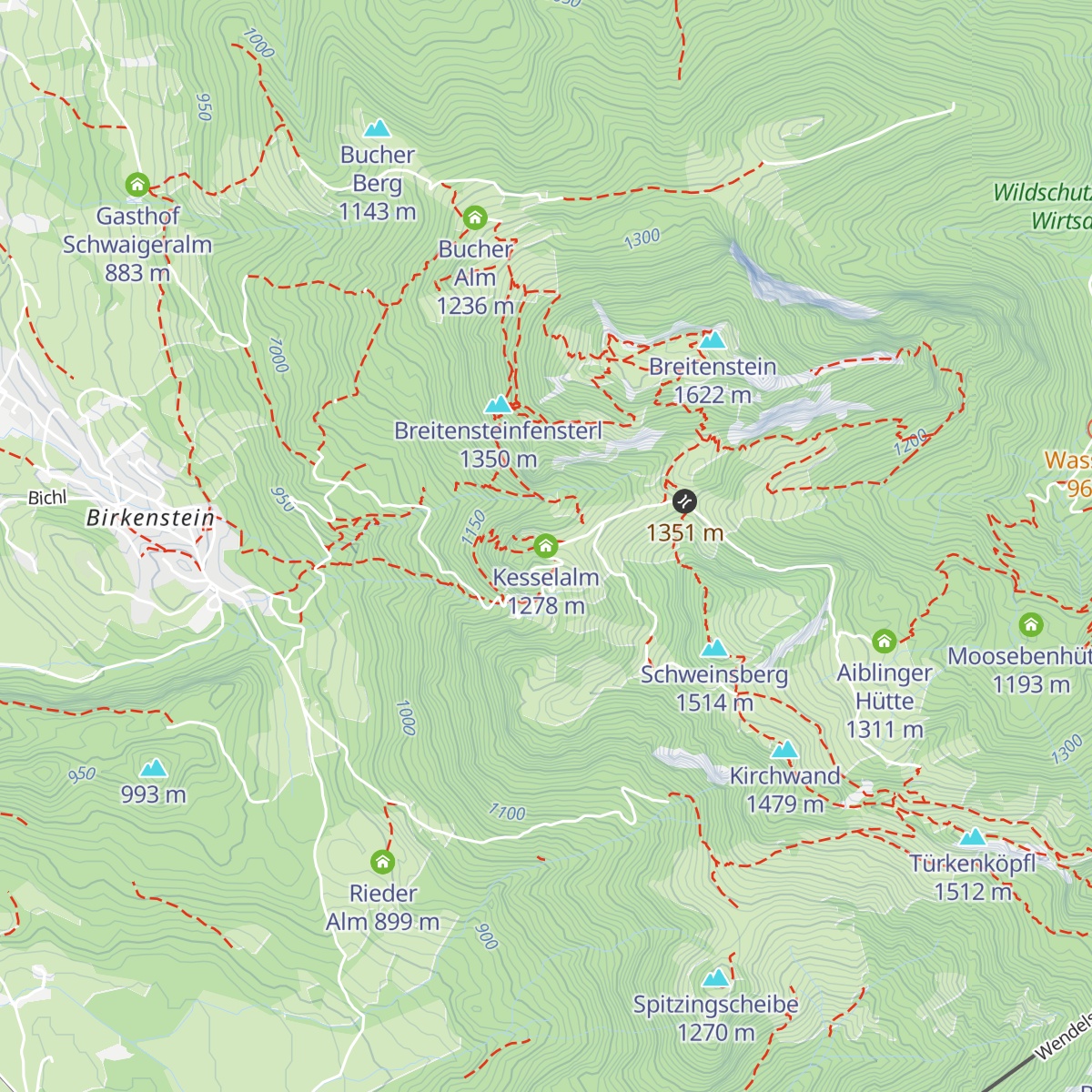Kesselalm map