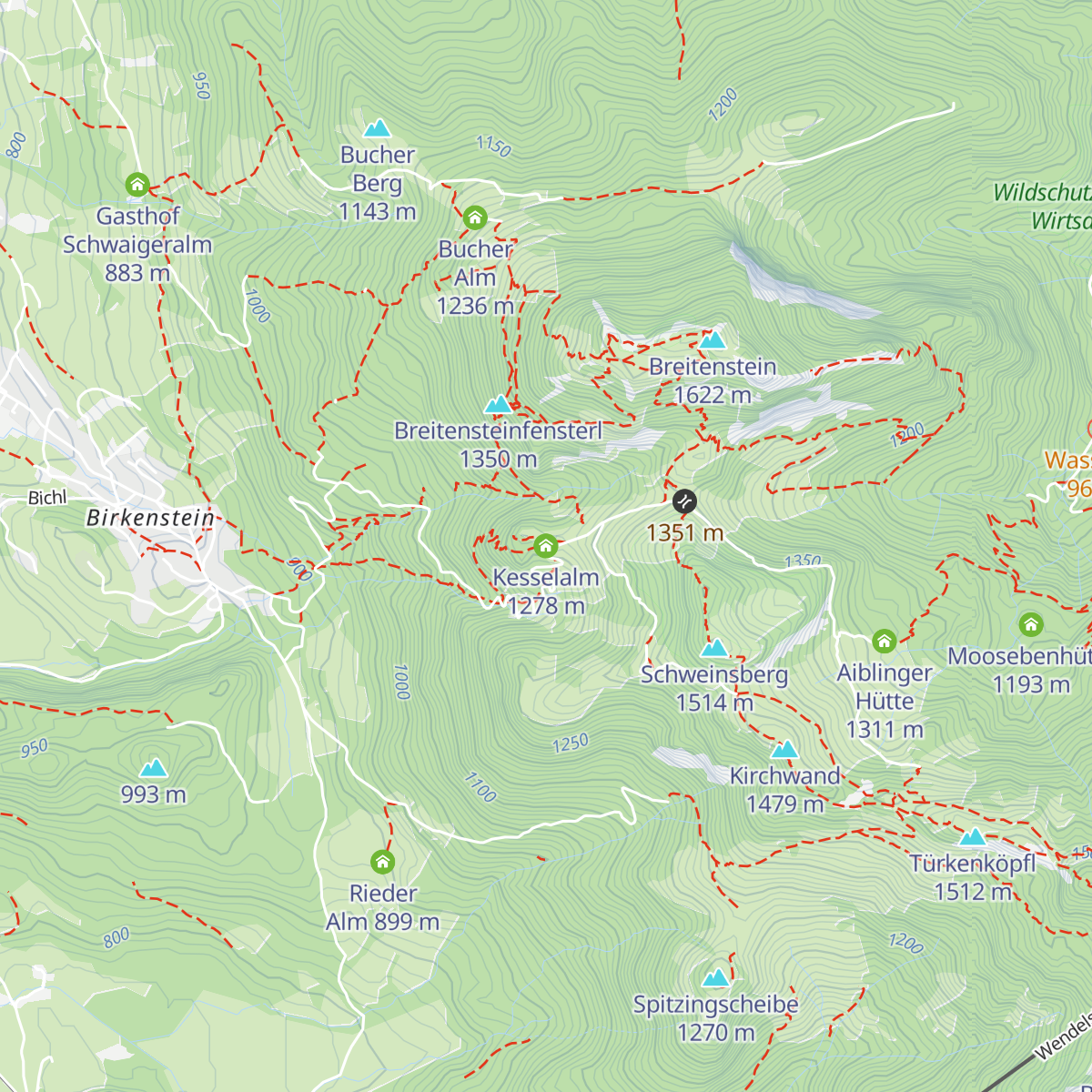 Kesselalm map