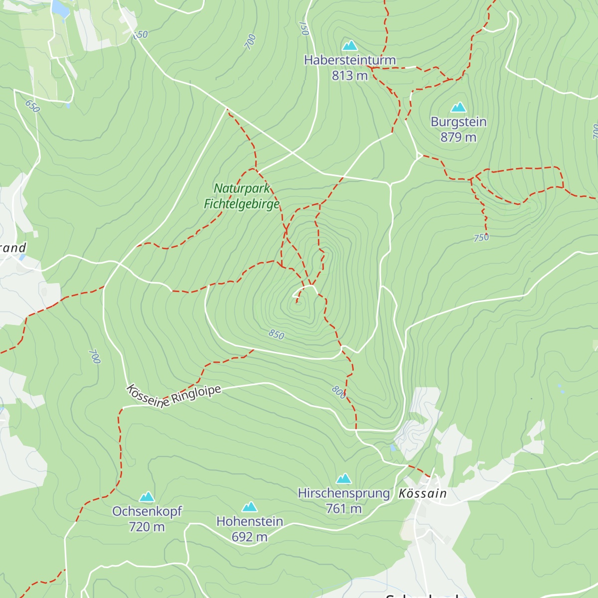 Kösseinehaus map