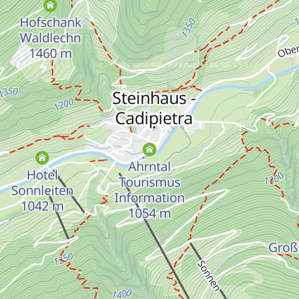 Map of Ahrntal Tourismus Information