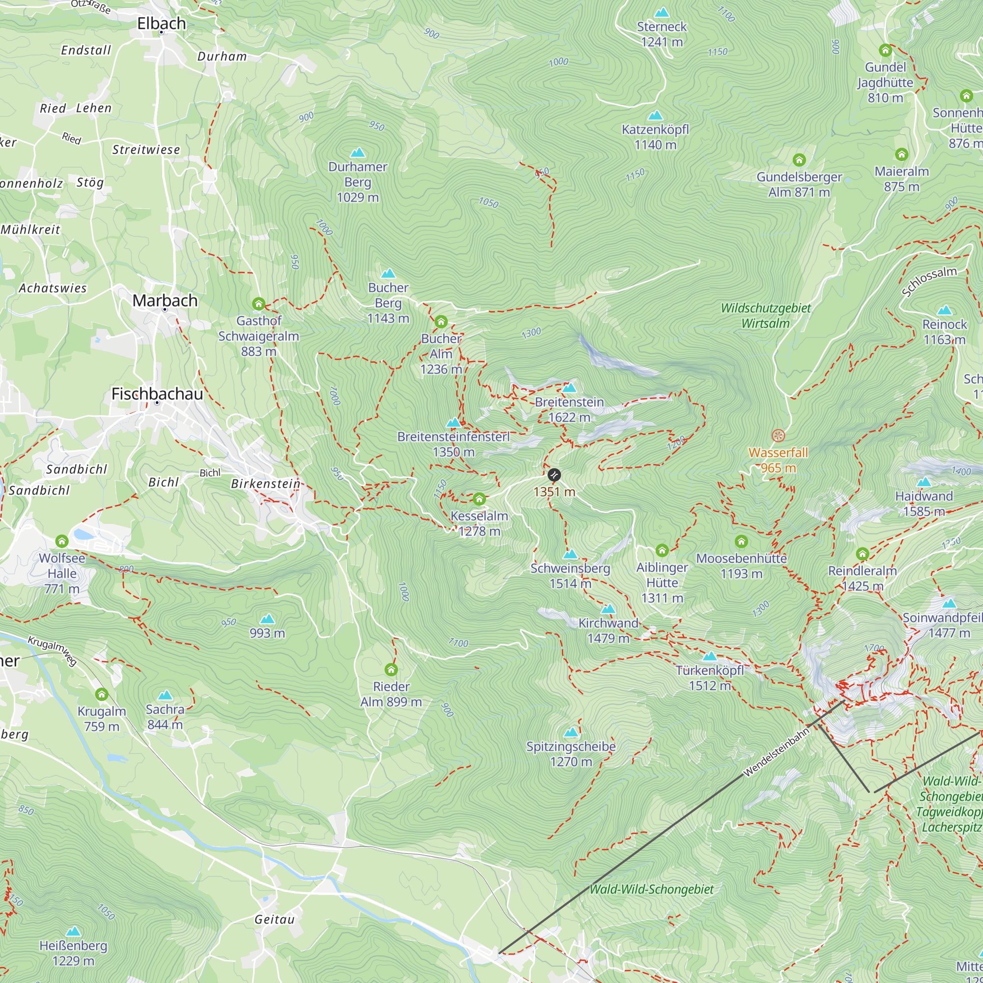 Bayern Hütte map